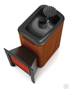 Фото №0 Печь для бани Ангара 2012 Inox ДНС ЗК антрацит