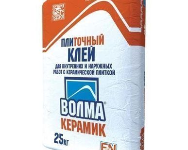 фото ВОЛМА-КЕРАМИК плиточный клей (25 кг.)