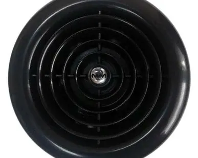 фото Осевой вентилятор MM 100 круглый черный с ОК MMotors JSC