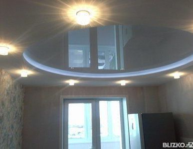 фото Натяжные потолки двухуровневые