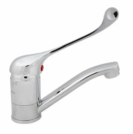 Фото №0 Смеситель Оптима OB4203 хирургический, для кухни, излив 15 см