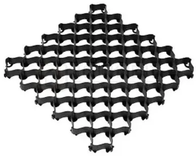 фото Решетка газонная усиленная 500х500х35мм, Чёрный