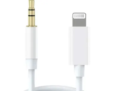 фото Аудиокабель MH025-B (Lightning to 3.5mm mini jack) белый