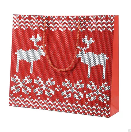 Фото №0 Новогодний бумажный пакет 32*27*11