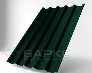 фото Профлист Н-44 - 1050 мм (1000 мм) RAL 6005 Полиэстер 0.5