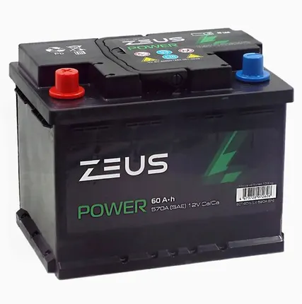 Фото №0 Аккумулятор ZEUS POWER 60 Ач п.п. 1AK