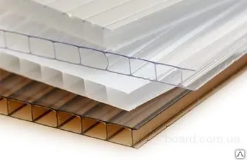 Фото №0 Поликарбонат сотовый 10 мм (1,2; 1,6 кг/м кв.) прозрачный КарбоГласс