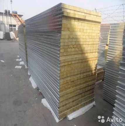 Фото №0 Сэндвич панели Минвата 100 мм, 9000 м2, 6,7 м