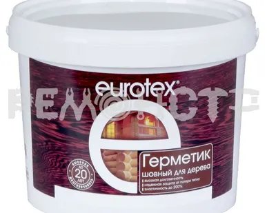 фото Герметик шовный для дерева Eurotex Рогнеда орех 6 кг