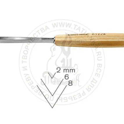 Фото №0 Стамеска компактная прямая остроугольная 60° Pfeil PF-D 12/4