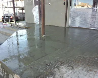 фото Заливка пола бетоном