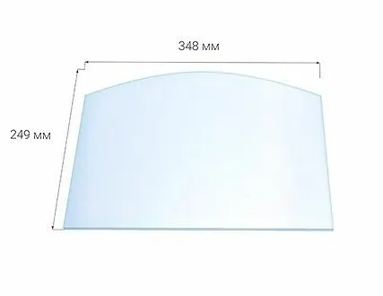 Фото №0 Стекло для каминной дверки Везувий 224 Арка (0,249х0,348)