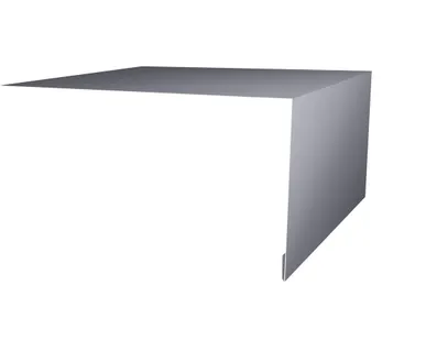 фото Планка околооконная простая 250х50 0,45 PE с пленкой RAL 7004 сигнальный серый