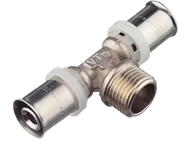 фото Тройник наружная резьба пресс 16х1/2" VTm.233.N.160416 Valtec