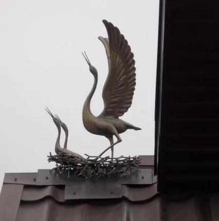 Фото №0 Кованая скульптура Аист код 13