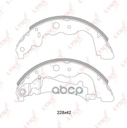Фото №0 Колодки Тормозные Барабанные | Зад | LYNXauto арт. BS6304