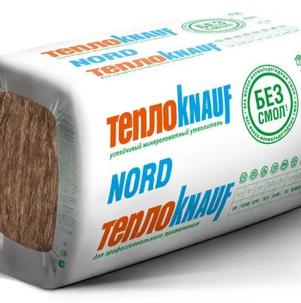 Фото №0 Утеплитель ТеплоКНАУФ НОРД TR035 100х610х1230мм 6шт 4,5м2 0,45м3 KNAUF INSULATION плита