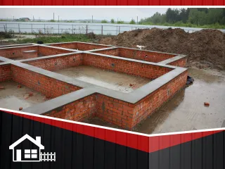 Фото №0 Кирпичная кладка на ленточный фундамент