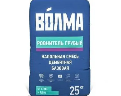 фото Пол цементный Ровнитель грубый 25кг