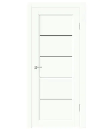 Фото №0 дверь межкомнатная со стеклом velldoris style style 1,белый опал, 600*2 000мм.