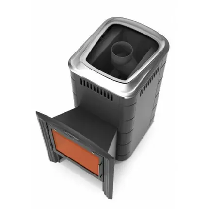 Фото №0 Печь для бани ТМФ Тунгуска 2017 Inox Витра антрацит