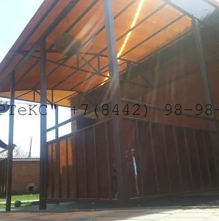 Фото №0 Навесы над входом в дом