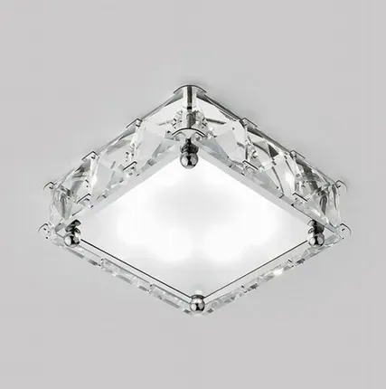 Фото №0 Светильник встраиваемый LED 5W 4200K S50 CH/W хром матовый квадрат Ambrella