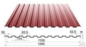 Фото №0 Профлист С8 Вишня