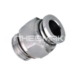 фото SSC06-G01 - Фитинг цанговый прямой, наруж. резьба G1/8" под трубку 6мм, нержавеющая сталь