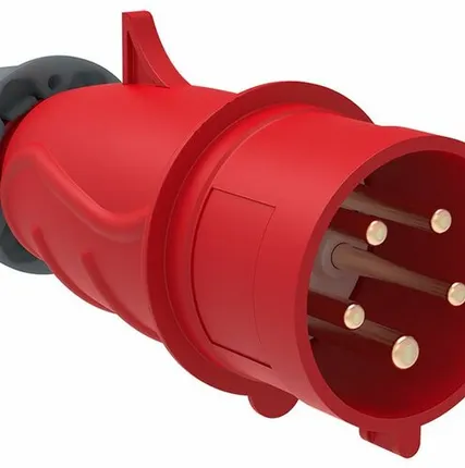 Фото №0 Вилка силовая 3-ф., 16А, 380В, IP44 (5-п) MAGNUM PSN0...