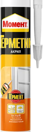 Фото №0 Герметик акриловый универсальный, морозостойкий, белый, 280мл, Момент