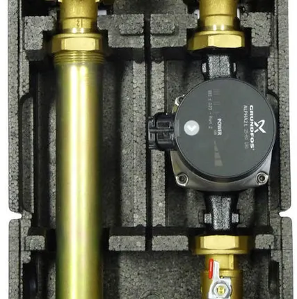 Фото №0 Насосная группа с прямым контуром 1" с насосом Grundfos ALPHA2L 25-60