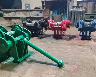 фото Крашеры механические на буксах с подшипниками