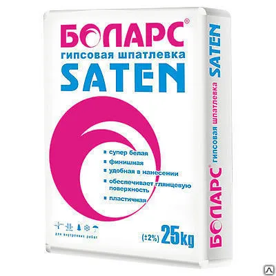 Фото №0 Гипсовая шпаклевка БОЛАРС САТЕН