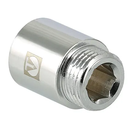 Фото №0 Удлинитель 1/2" CK 15 мм Valtec (ХРОМ) (10/250)