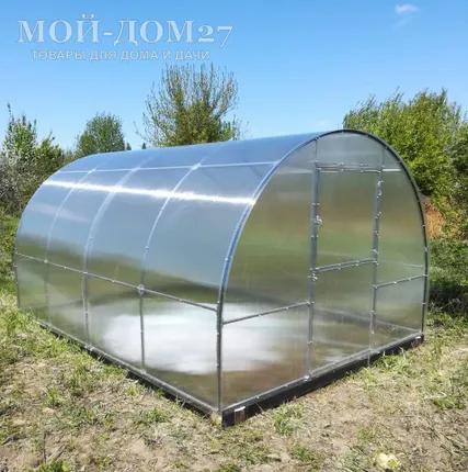 Фото №5 Теплица Сибирская Усиленная 4 метра с поликарбонатом