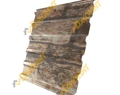 фото Профнастил МП-20 0,5 Printech двухсторонний Fine Stone 3D (Светлый камень 3D)