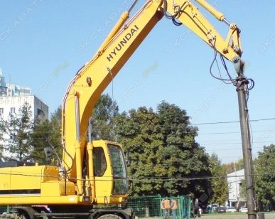фото Аренда колесного экскаватора Hyundai R200W-7, Москва