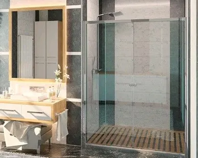 фото Дверь в душевую нишу GUWER GK-664D хром х120х200 см.