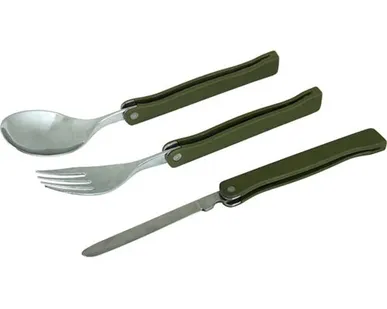 фото Набор столовых приборов Тактик (складной, металлический) Track