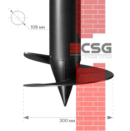 Фото №0 Свая винтовая СВСН-108/300/5500