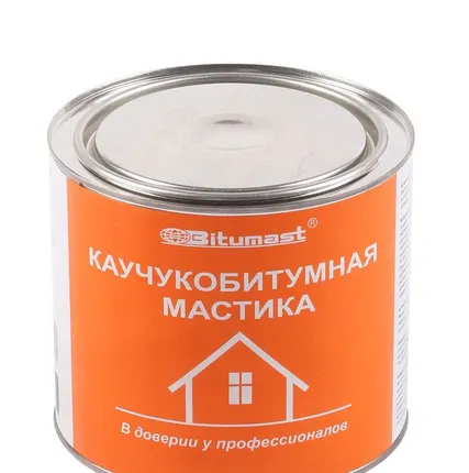 Фото №0 Мастика каучукобитумная Bitumast, 2л (6 шт/упаковка)