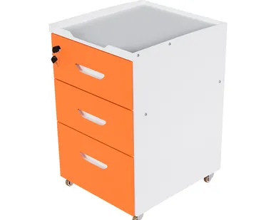 фото Тумба лабораторная ТУМБА 1.2 (белый-бирюзовый)