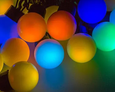 фото Гирлянда "LED ШАРИКИ" 10мх4.5см 40LED 5Вт 220В IP44 RGB NEON-NIGHT 303-579