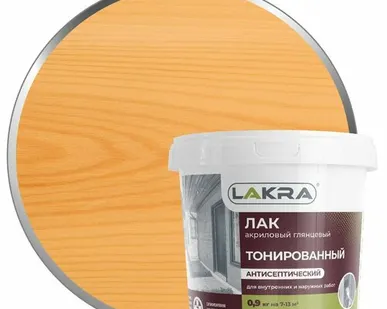 фото Лак в/д тонированный Орегон 0,9кг Л-С