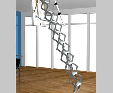 фото Чердачная алюминиевая лестница ROTO Mini 60х112х275мм!