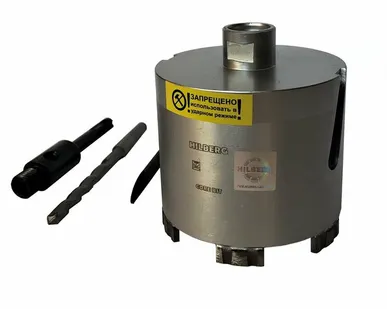 фото Коронка алмазная 112 мм по железобетону Hilberg Laser HM211 TRIO-DIAMOND