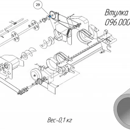 Фото №0 Втулка I 096.000.014 на пресс-подборщик Metal-Fach Z-562