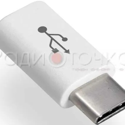 Фото №0 Переходник штекер USB Type-C - гнездо micro USB пластик (OT-SMA04)