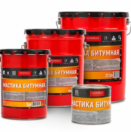 Фото №0 Мастика битумная Admiral 5 л